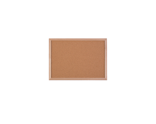 10417 Flip Side Products 36” X 48” Cork Board With Fine Grain Natural Cork Skin, Durable Insulation Board, Wear and Tear Resistant, Hardwood Framed