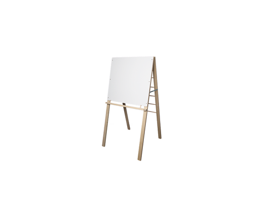 17385 Flip Side Products Big Book Multi-Functional Easel Stand With 24” X 24” White Dry Erase Surface, Platform Tray, 48” X 24”