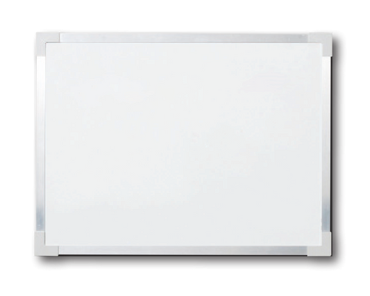 54872 Flip Side Products 48” X 72” Non-magnetic White Standard Dry Erase Board With Satin-Finished Aluminum Framed, Melamine Surface, Easy-To-Hang Loops, 48” X 48” X 0.375”