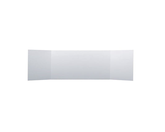 184 Flip Side Products 18” X 48” Project Board With Sturdy Lightweight 1-Ply Corrugated Fiberboard, Slightly Glossy Smooth Surface or Matte Finish, Brown Kraft Back of Board, 18” X 12.75” Overlapping Side Panels, 18 X 22.5 Center Panels, Pack of 24