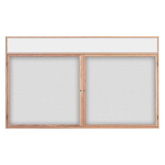 UV104WLMH Uvp Inc. Directory Board Magnetic, Lockable Double Door With Wood Frame And Header