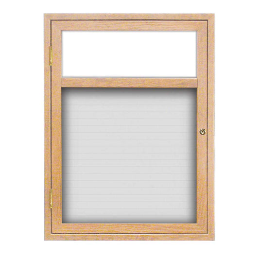 UV100WLMH Uvp Inc. Directory Board Magnetic With Lockable Door, Wood Frame And Header