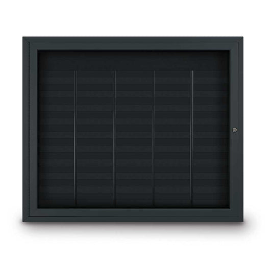 UVNDAD250 Uvp Inc. Directory Board Enclosed Aluminum Frame, Single Door W/ 7" W Black Name Strips