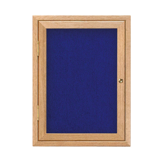 UV100EZ Uvp Inc. Tack Board Self-Adhesive Fabric Interior, Lockable Door With Wood Frame