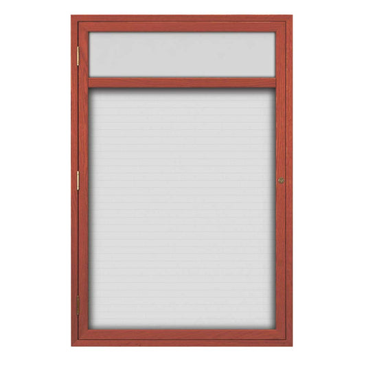 UV101WLMH Uvp Inc. Directory Board Magnetic, Lockable Single Door With Wood Frame And Header