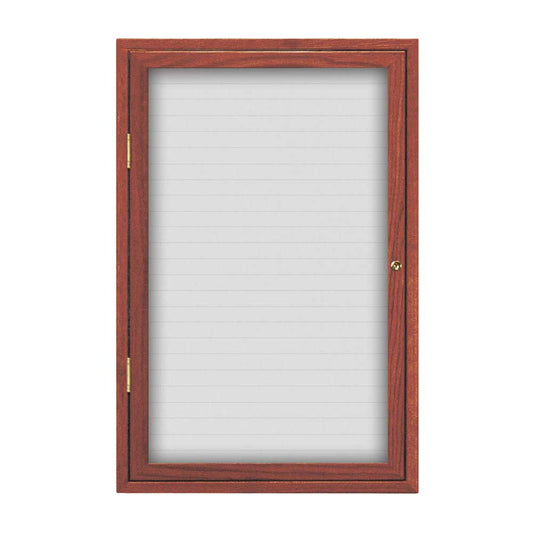 UV101WLM Uvp Inc. Directory Board Magnetic, Lockable Single Door With Wood Frame