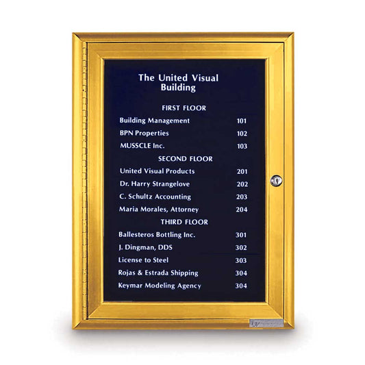UV10005 Uvp Inc. Directory Board Magnetic Strips, Single Door W/ 1"Wide Aluminum Frame