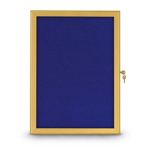 UVRDS23EZ Uvp Inc. Tack Board Aluminum Frame Slim Style,Single Door With Self-Adhesive Fabric
