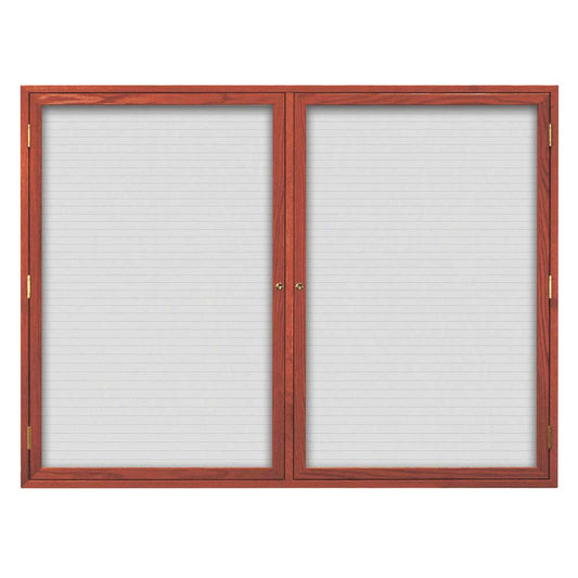 UV103WLM Uvp Inc. Directory Board Magnetic, Lockable Double Door With Wood Frame