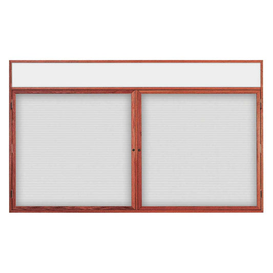 UV104WLMH Uvp Inc. Directory Board Magnetic, Lockable Double Door With Wood Frame And Header