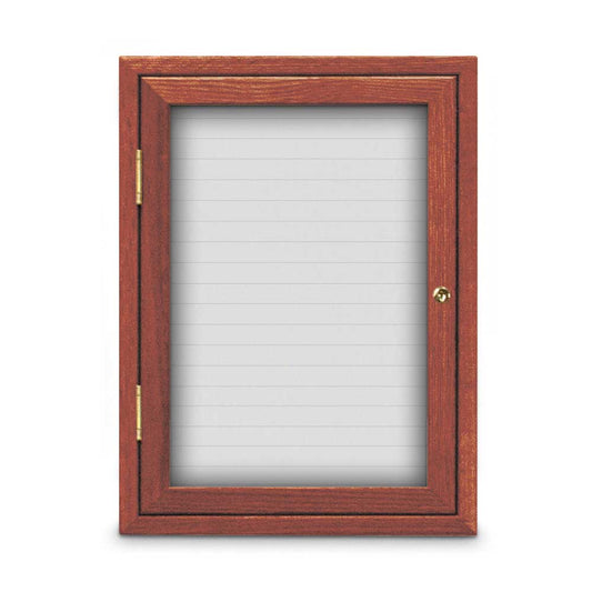 UV100WLM Uvp Inc. Directory Board Magnetic With Lockable Door And Wood Frame