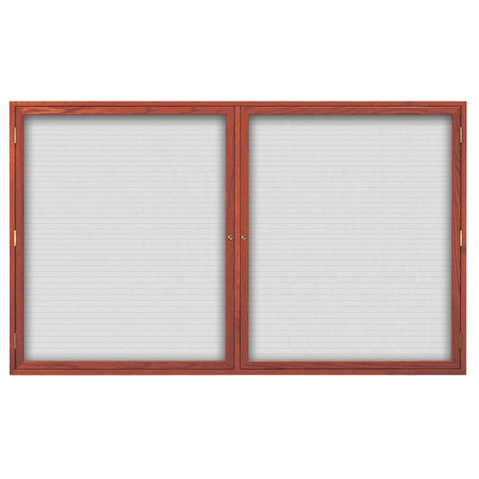 UV104WLM Uvp Inc. Directory Board Magnetic, Lockable Double Door With Wood Frame