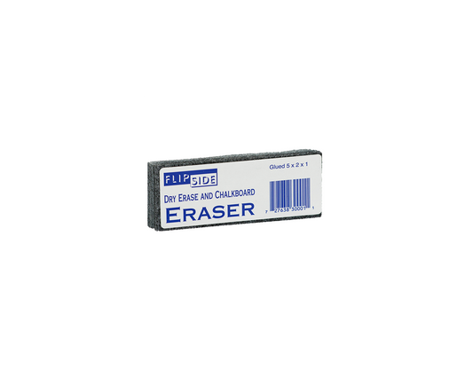 30001 Flip Side Products Dry Erase & Chalkboard Standard Eraser, 5” X 2” X 1”, 24 Pieces/Order