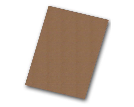 32404-25 Flip Side Products 32” X 40” Kraft Corrugated Project Sheets With Brown Kraft Surface, Matte Finish, Lightweight and Rigid, E-Flute Corrugated Sheet, 32” X 40” X 1/16” Thick, Pack of 25
