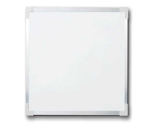 54848 Flip Side Products 48” X 48” Non-magnetic White Standard Dry Erase Board With Satin-Finished Aluminum Framed, Melamine Surface, 48” X 48” X 0.375”