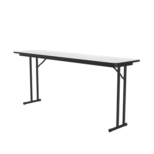STDE-80 Correll inc. Off-Set Leg Folding Seminar Table for Dry Erase Markerboard with a High-Pressure Laminate Gives a Smooth, Flat, Writing Surface - Cube
