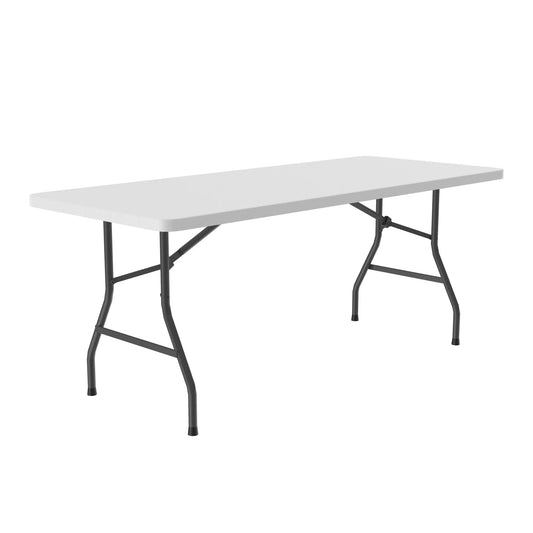 CP Correll Inc. Econoline Plastic Folding Tables With Lightweight and Waterproof Tables Use for Hand Parties, Tailgating, Picnics, Games, and Even Camping. - Cube: 2.15, 3.40, 4.00, 5.25