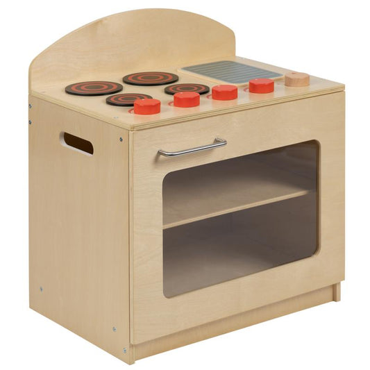 MK-DP001-GG Flash Furniture Children's Wooden Kitchen Stove - Safe, Kid Friendly Design For Commercial Or Home Use  With 50 Lbs Shelf Weight Capacity / 20.25W x 15D x 24.5H