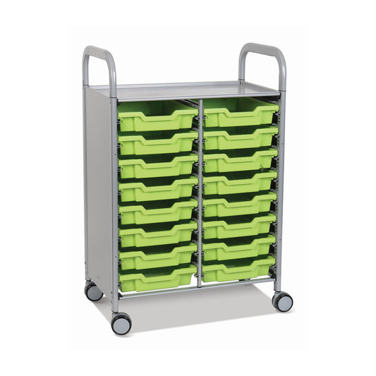 Sset0544 Gratnells Callero Storage Cart With 16 Shallow Trays For Educational Storage Use Designed With Ample Storage With Large Castors And Brakes For Stability - Dimensions: 27.20 X 16.90 X 41.50