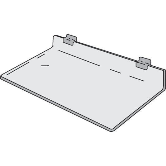UV1002632 Uvp Inc. Slatwall Shelves 1/4" Color Exposure, 4" Overall Depth, For Indoor Recessed Bulletin Boards