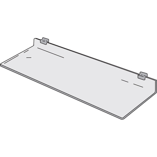 UV1002634 Uvp Inc. Slatwall Shelves 1/4" Color Exposure, 4" Overall Depth, For Indoor Recessed Bulletin Boards