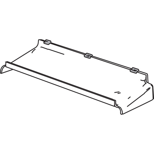 UV1002642 Uvp Inc. Slatwall Shelves 1/4" Color Exposure, 4" Overall Depth, For Indoor Recessed Bulletin Boards