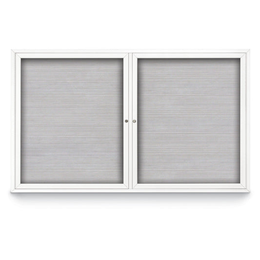 UV1127 Uvp Inc. Felt Letter Board Enclosed Aluminum Frame,Lockable Double Door,Acrylic Window, ¾” Helvetica Letter,Indoor