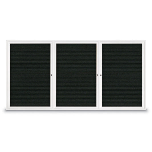 UV11295 Uvp Inc. Letter Board Enclosed 1" Wide Aluminum Frame, Felt/Vynil Surface, Lockable Triple Door