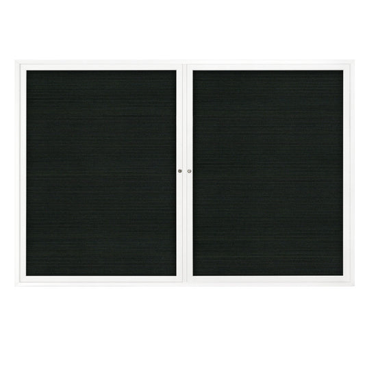 UV1129DD Uvp Inc. Letterboard Enclosed Felt Or Vinyl Surface, Satin Aluminun Frame, Double Door