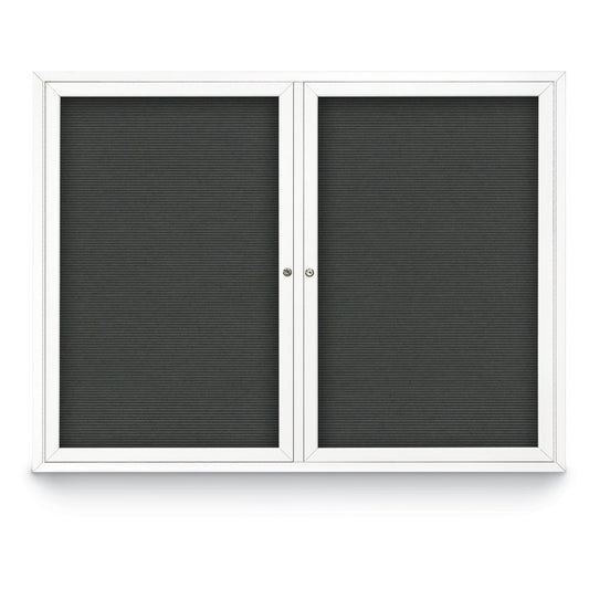 UV1161D UVP Inc. Outdoor Enclosed Letter Boards Double Door Aluminum Frames, 5 Board Type
