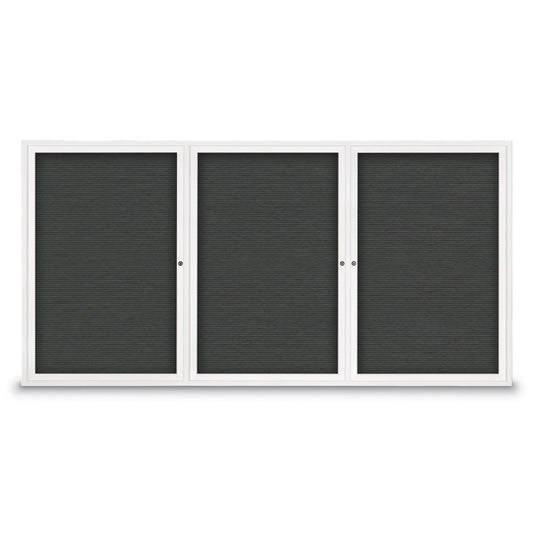 UV1163DTD9648 Uvp Inc. Letter Board Felt Grooved Material, Aluminum Frame, Triple Door