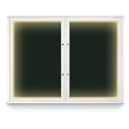 UV1169DIPLUS UVP Inc. Enclosed Letter Boards Outdoor Plus Double Door Illuminated Traditional Aluminum Frames