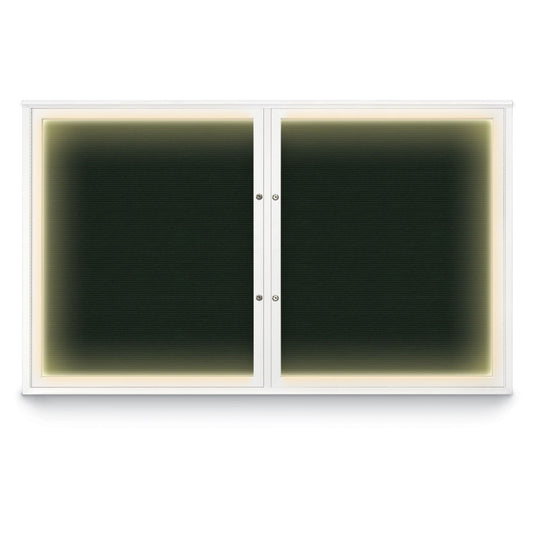 UV1170DIPLUS Uvp Inc. Felt Letter Board Enclosed Outdoor Plus, Aluminum Frame, Lockable, ¾” Helvetica Font, Illuminated