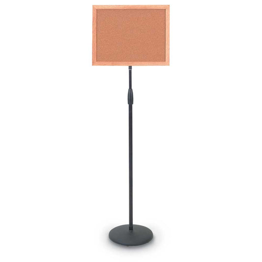 UV1313W-BLACK UVP Inc. Adjustable Pedestal Stand Board Wood Frame, Natural Tan