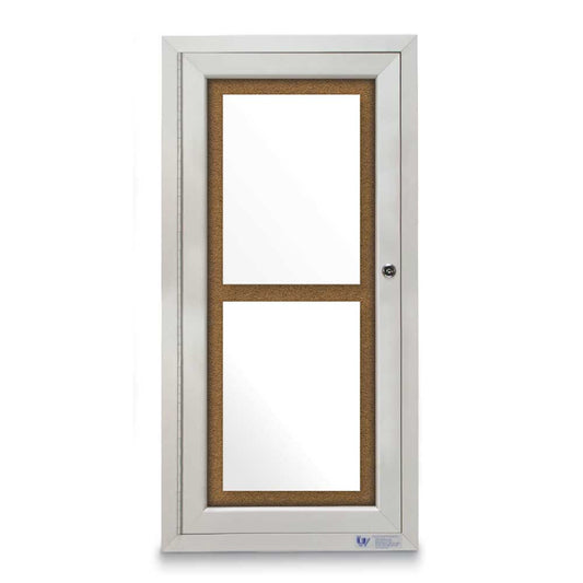 UV3001530 UVP Inc. Enclosed Cork Board Single Door Traditional Indoor, Aluminum