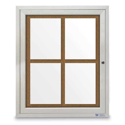 UV3002530 UVP Inc. Enclosed Cork Boards Single Door Traditional Indoor, 19 Board Colors