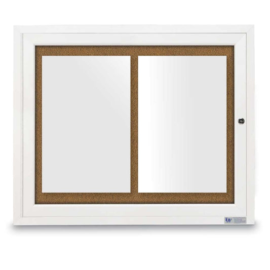 UV3003024 UVP Inc. Enclosed Cork Boards Single Door Traditional Indoor, 19 Board Colors