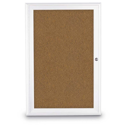 UV3401D7 UVP Inc. Enclosed Cork Boards Single Door Radius Framed Enclosed, 20 Board Colors