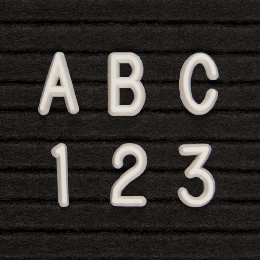 UV52310 Uvp Inc. Letter Board Symbols Plastic Helvetica Box, White