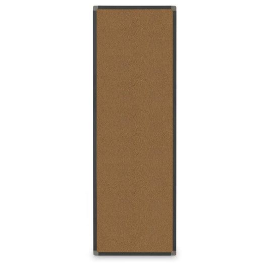 UV639ARC UVP Inc. Fabric Covered Bulletin Board Open Faced Traditional Corkboard With Rounded Corners