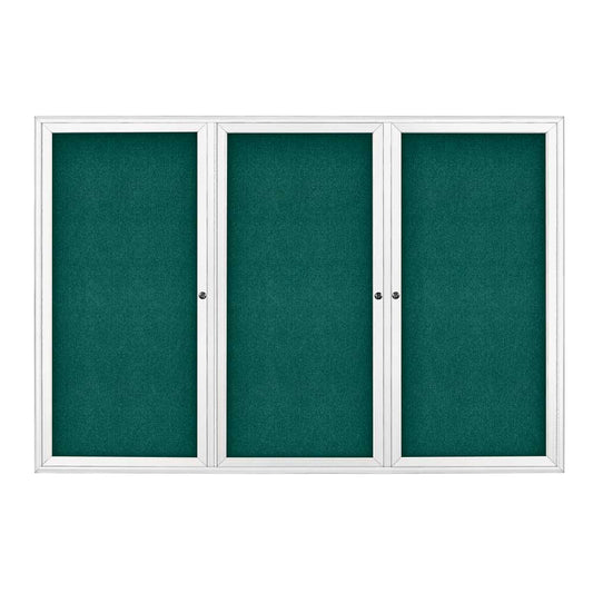UV70055V Uvp Inc. Fabric Board Receptive Surface, Aluminum Frame With Lockable Door