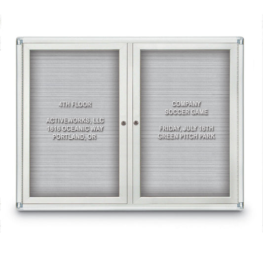UV70215RC UVP Inc. Enclosed Letter Boards Double Door Radius Aluminum, 3 Frame Colors