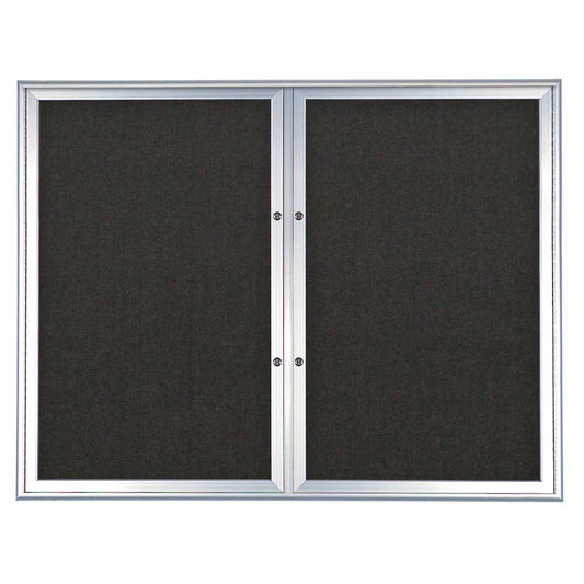 UV8003PLUS UVP Inc. Enclosed Cork Boards Outdoor Plus Double Door Radius Aluminum, 5 Frame Colors