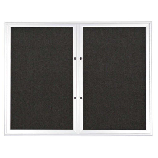 UV8003PLUS UVP Inc. Enclosed Cork Boards Outdoor Plus Double Door Radius Aluminum, 5 Frame Colors
