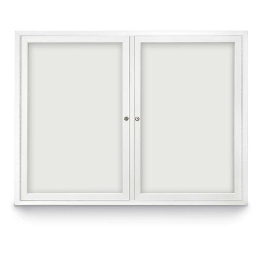 UV8525LM UVP Inc. Directory Board Double Door Indoor Enclosed Magnetic Screened, Black/White Board Colors