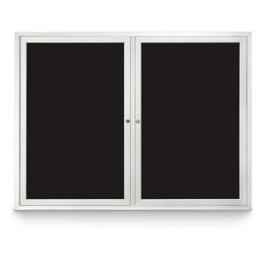 UV853LM UVP Inc. Directory Board Double Door Indoor Enclosed Magnetic Screened, White/Black Board Colors