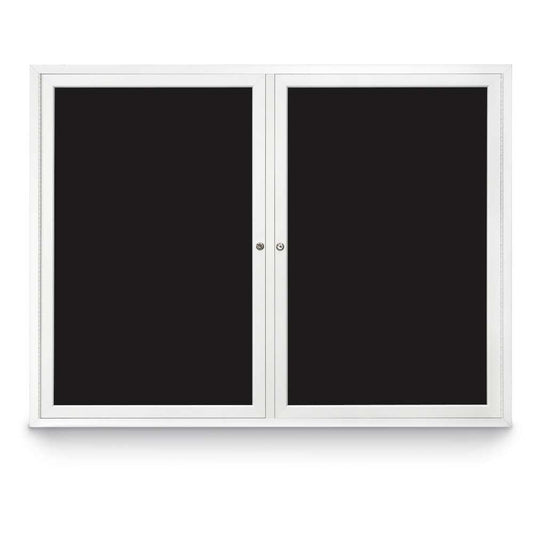UV853LM UVP Inc. Directory Board Double Door Indoor Enclosed Magnetic Screened, White/Black Board Colors
