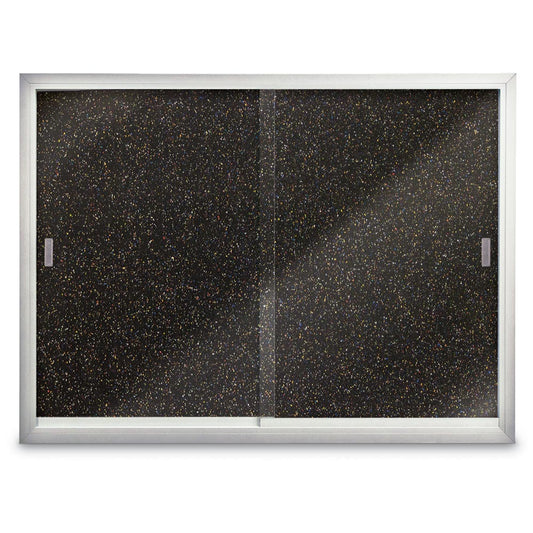 UV9001ACSRB UVP Inc. Recycled Rubber Bulletin Board Aluminum Sliding Glass Door Traditional Enclosed Confetti