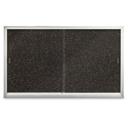 UV9001ACSRB UVP Inc. Recycled Rubber Bulletin Board Aluminum Sliding Glass Door Traditional Enclosed Confetti