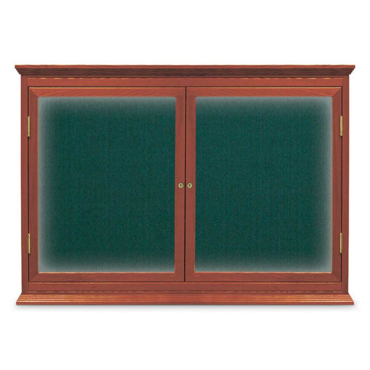 UVC103WI UVP Inc. Crown Cabinet Boards Wood Enclosed Illuminated Corkboard, 19 Board Colors